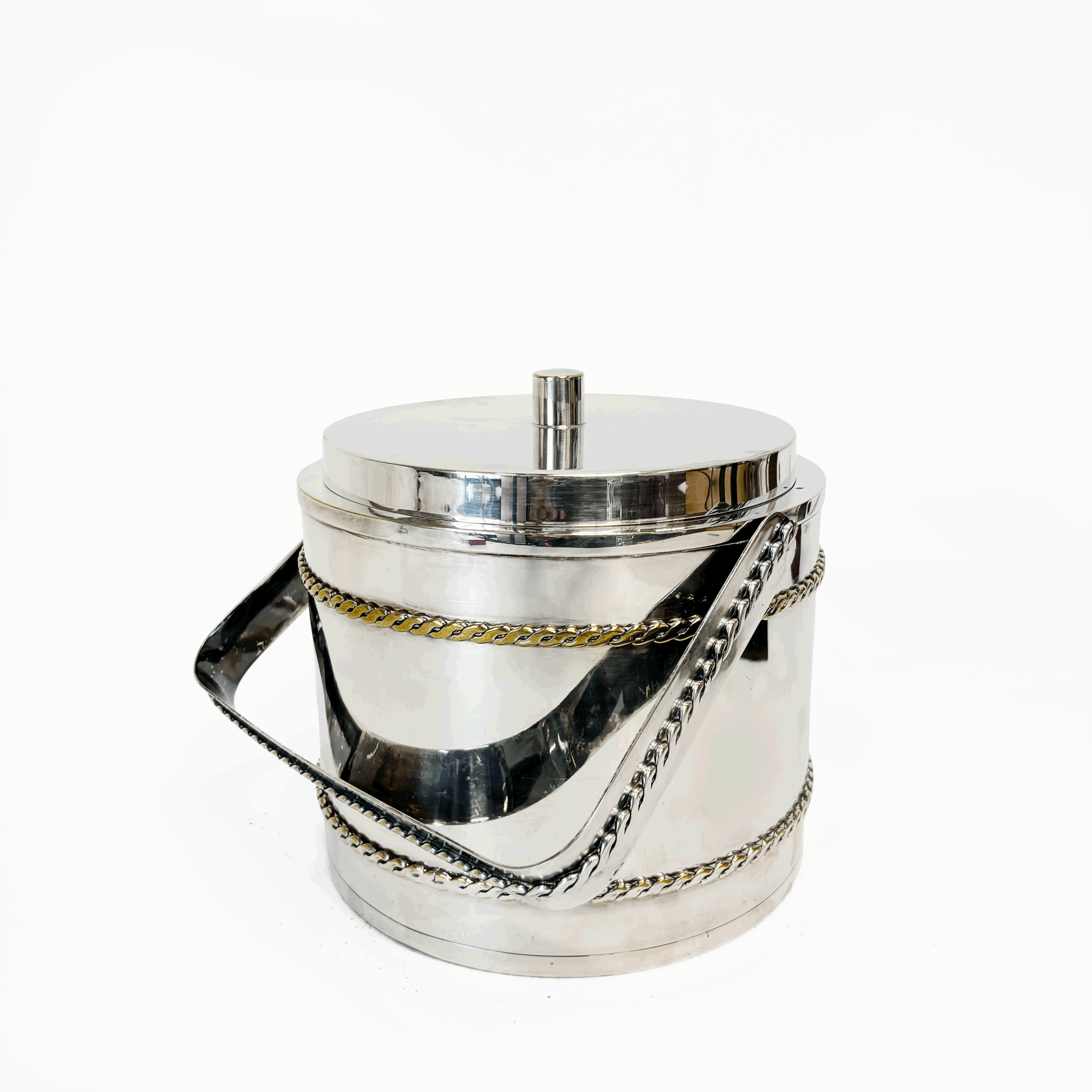 Gucci Silver-Plated Ice Bucket, Italy, 1970s