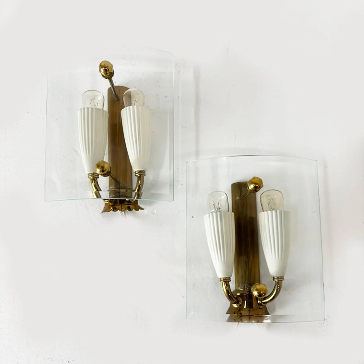 Sconces by Pietro Chiesa, Italy 1950s.