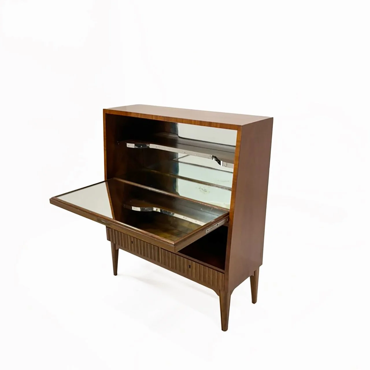 Scandinavian Modern Walnut Bar Cabinet, Sweden, 1950s