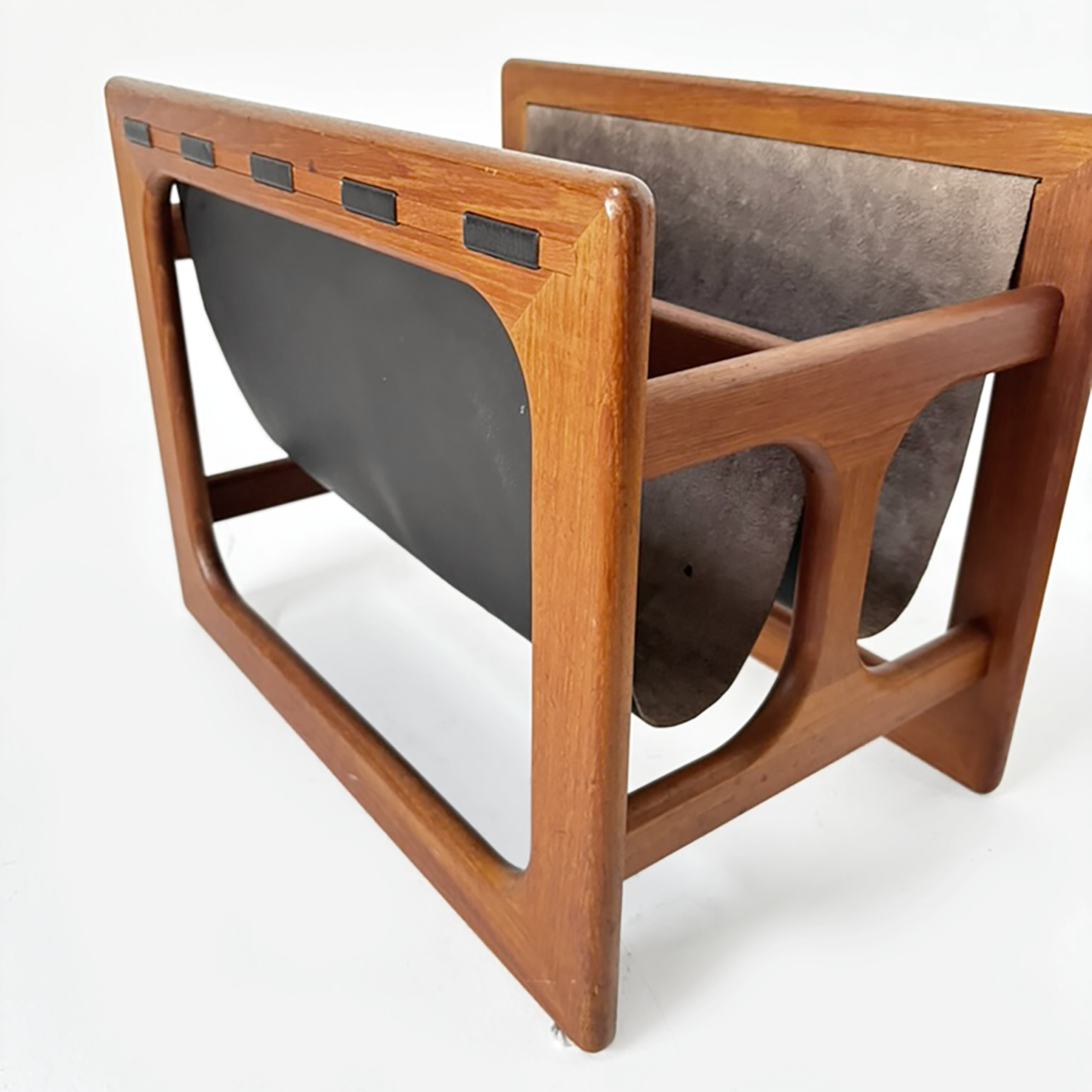 Teak Magazine Rack, Salin Møbler, Aksel Kjersgaard, Denmark, 1970s