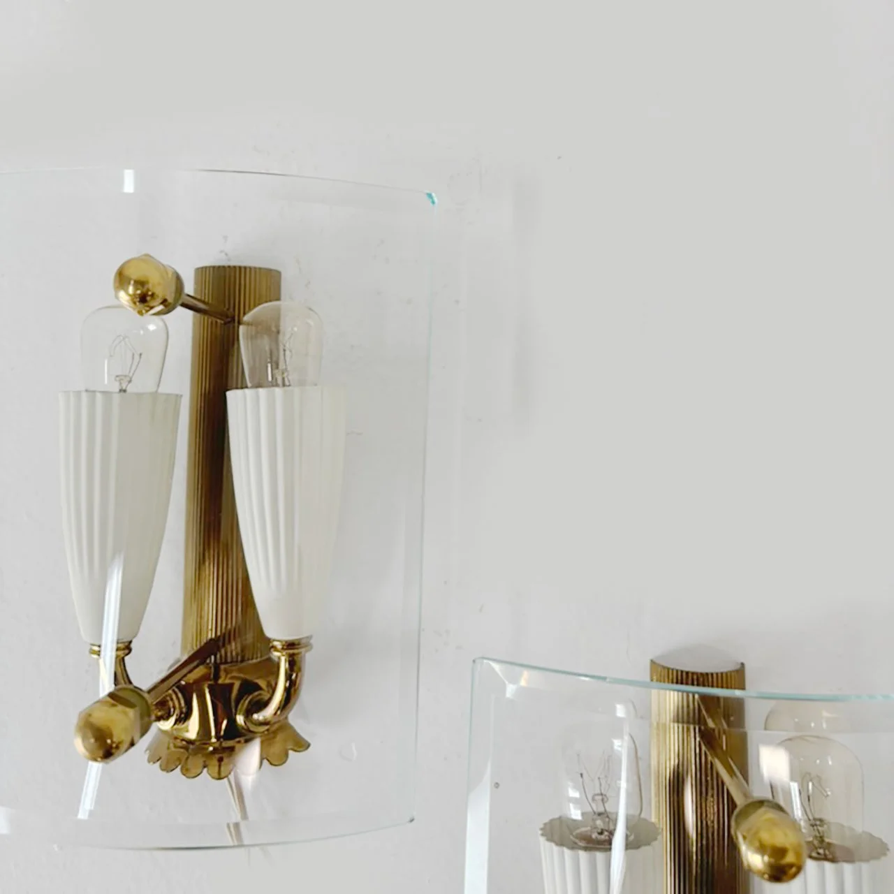 Sconces by Pietro Chiesa, Italy 1950s.