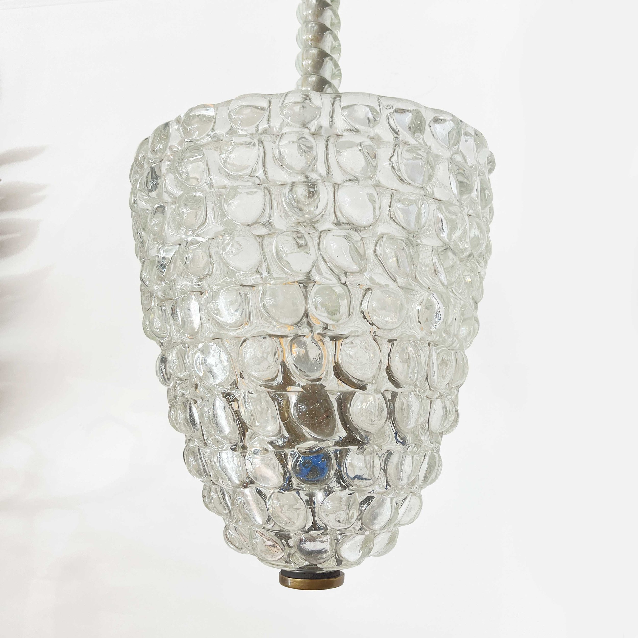 Ercole Barovier 1940s Chandelier from 'Lenti’ Series.