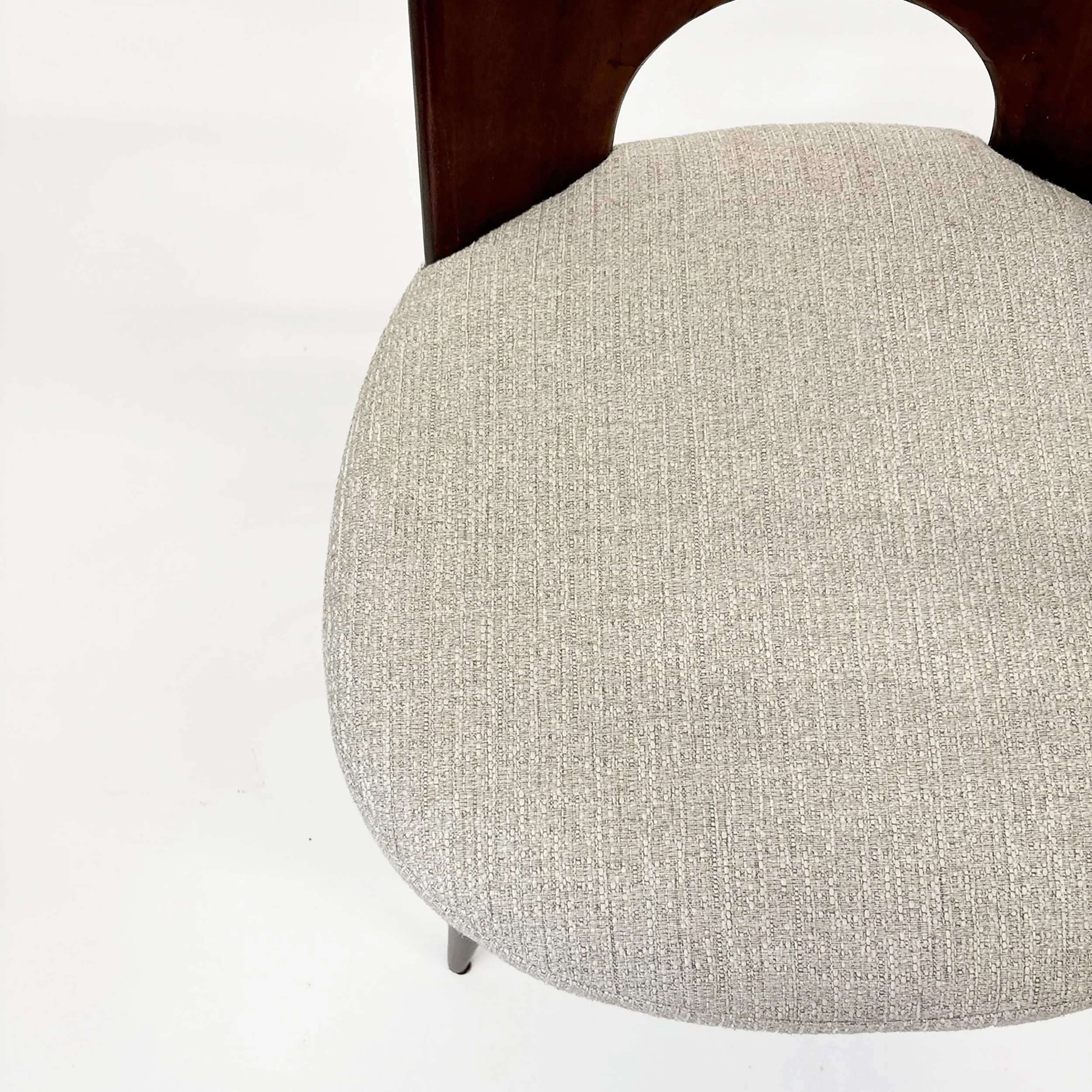 Vittorio Dassi Italian Mahogany Chairs, 1950s