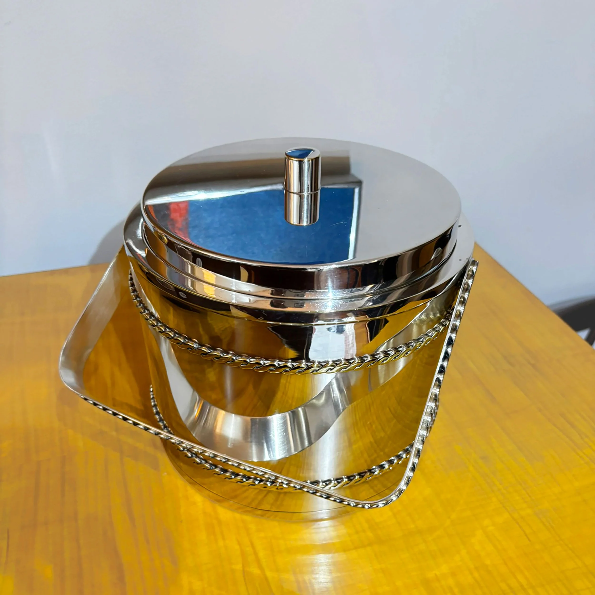 Gucci Silver-Plated Ice Bucket, Italy, 1970s