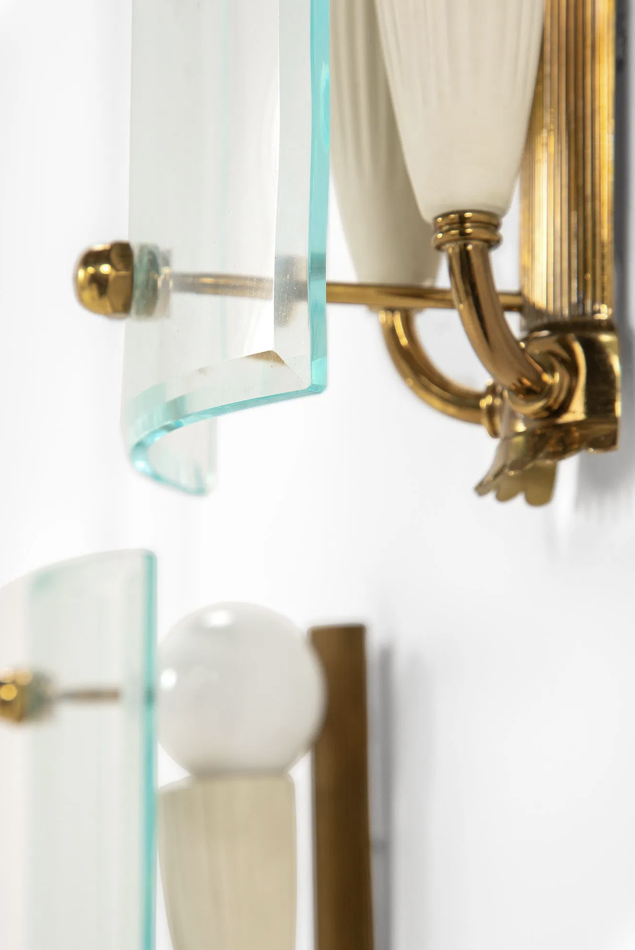 Sconces by Pietro Chiesa, Italy 1950s.