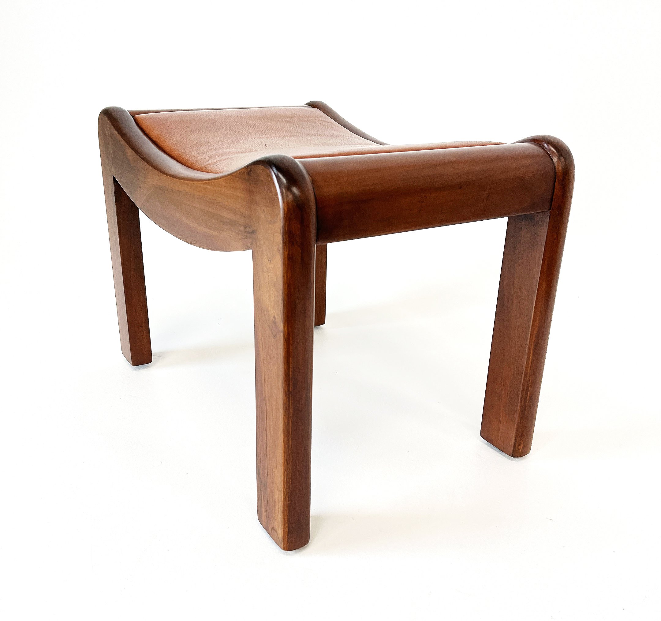 Mahogany Stool in the Manner of Pierre Chareau “SN1”, Paris 1930s