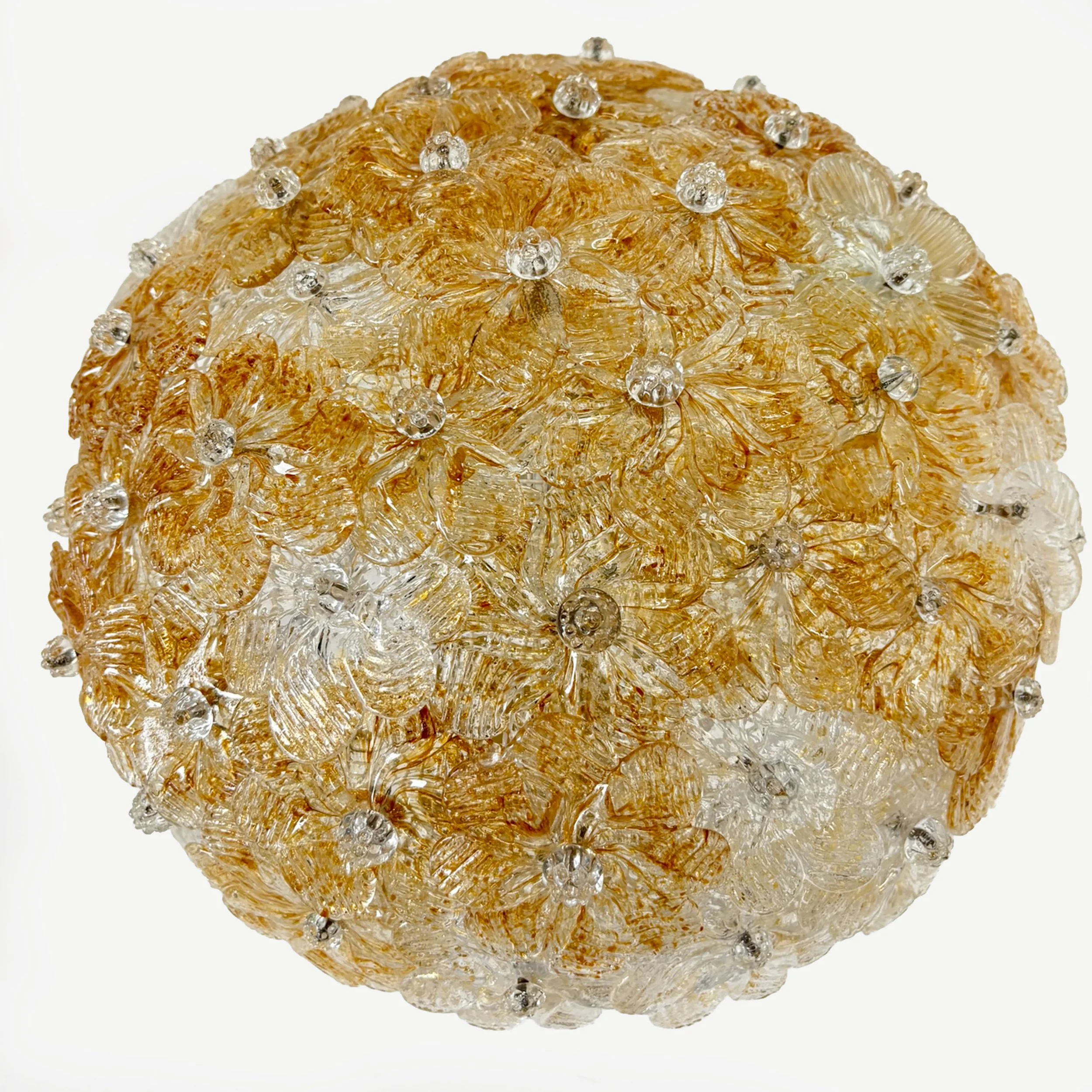 Barovier Toso Murano Pendant, Italy 1950s