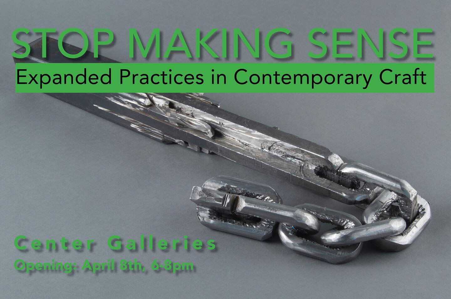 Stop Making Sense: Expanded Practices in Contemporary Craft gathers outstanding examples of crafted objects created by artists in the Detroit and metro area. Organized by Kim Harty, Chair of Craft &amp; Material Studies at the College for Creative St
