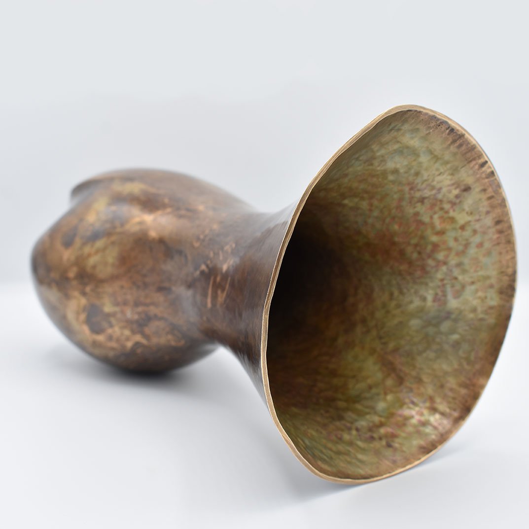 Vessel 8, 2022, 5” x 5” x 10.75”, bronze