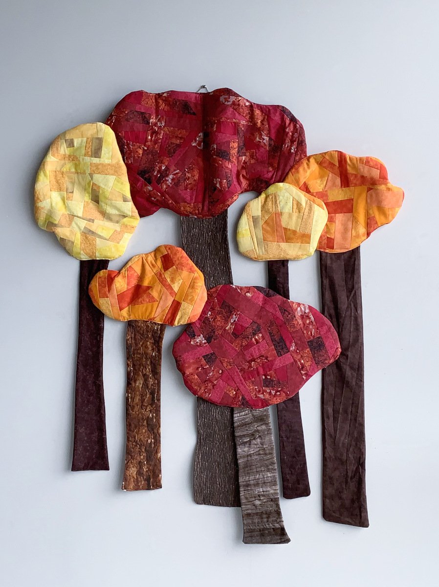 Forest, 2021, fabric, 50 x 57 in.