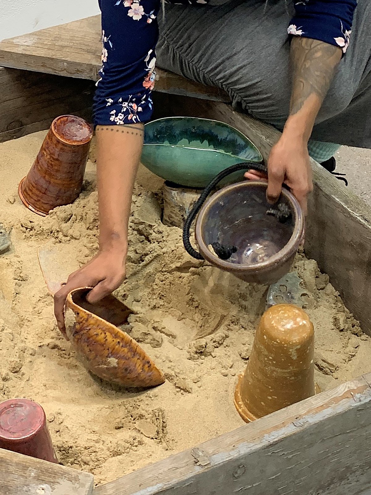 Recess, 2023
Ceramic, Sand, Wood, Steel, Water Pump 96”x96”x36”