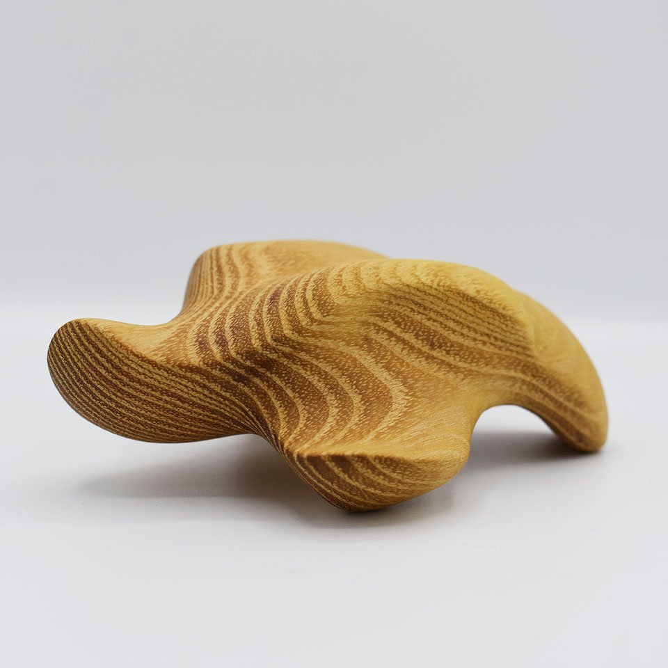Heidi, 2022, 4” x4.7” x 1.8”, acacia