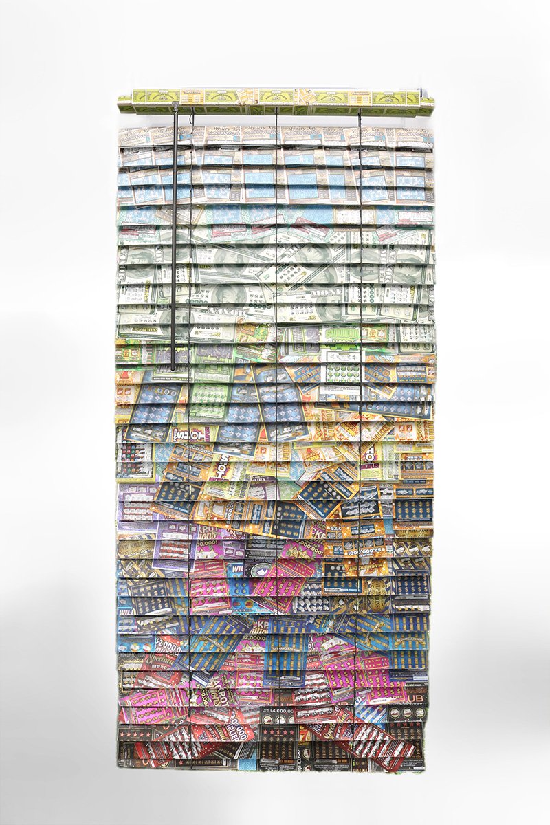 C.R.E.A.M., 2023
Found Objects, Resin 36”x3”x64