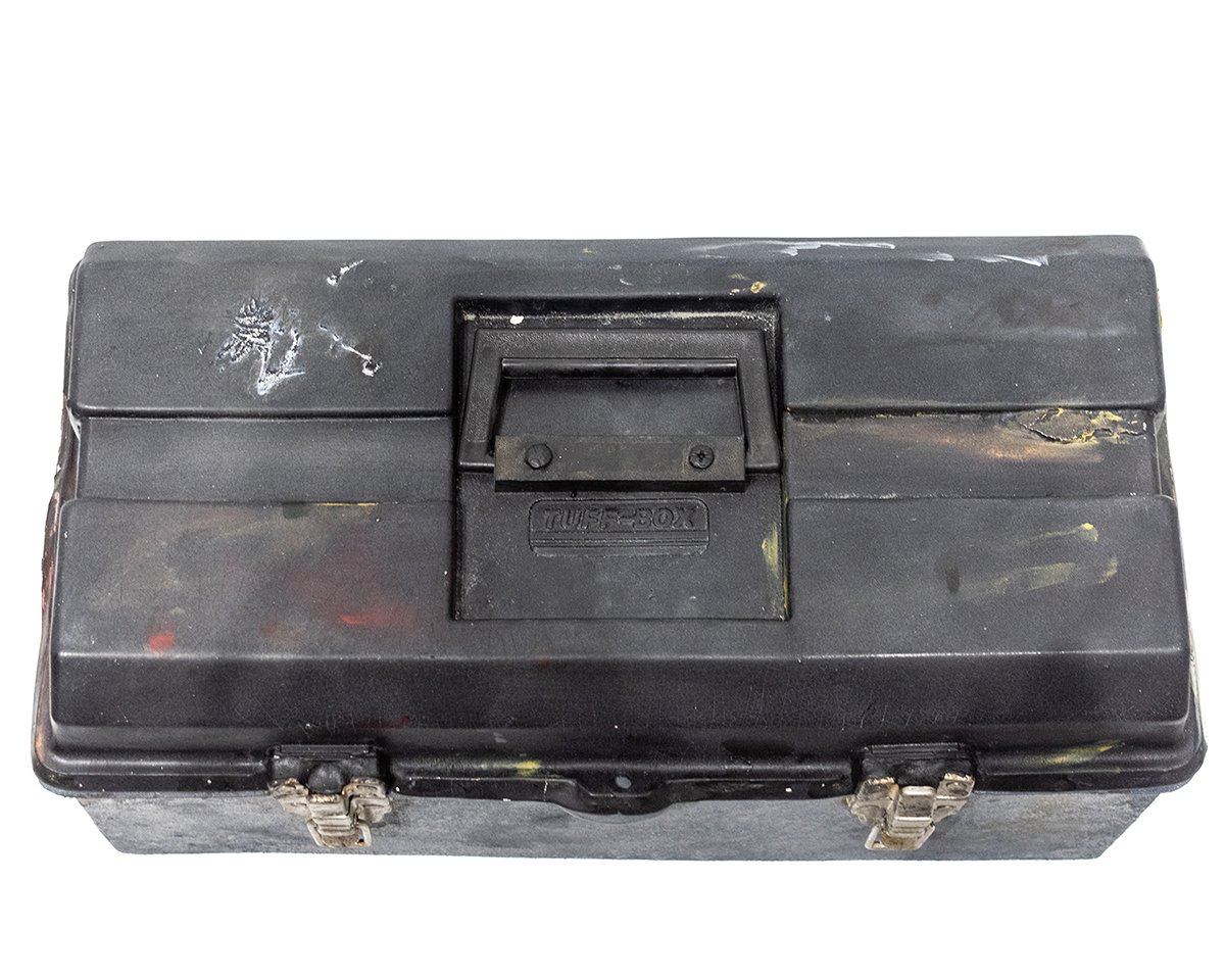 Tool Box
2023
Ceramic, Underglaze, Glaze, Epoxy Sculpt, Acrylic Paint, Dirt, Original Hardware, Epoxy 17.5”x10”x9"