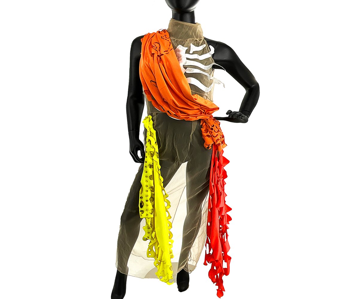 dia del vestido fall 2022
poly nylon - poly satin - nylon - sublimation ink
Size : womens size 2