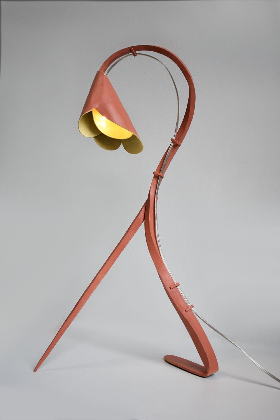 Dancer, 2023,13” x 5” x 23.5”, steel, spray paint