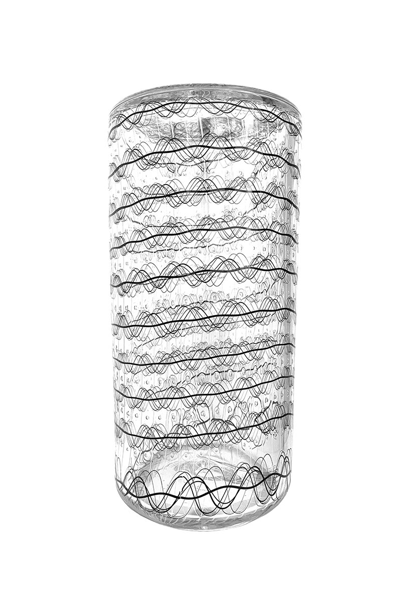 Blanket Cylinder 6, 2021, glass, 14 x 5 x 5 in.