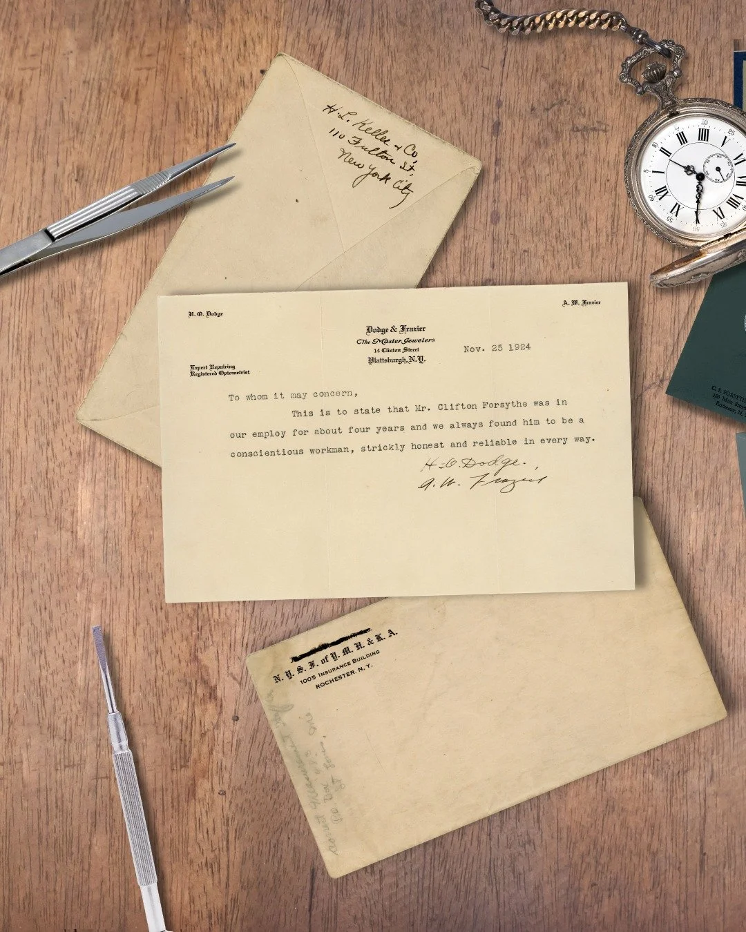 He didn't just learn the trade. He built a life around it.

After years of sweeping floors, studying under a master watchmaker at Dodge &amp; Frazier Jewelers in Plattsburgh, and quietly building his reputation by hand, Bucky was ready for something 