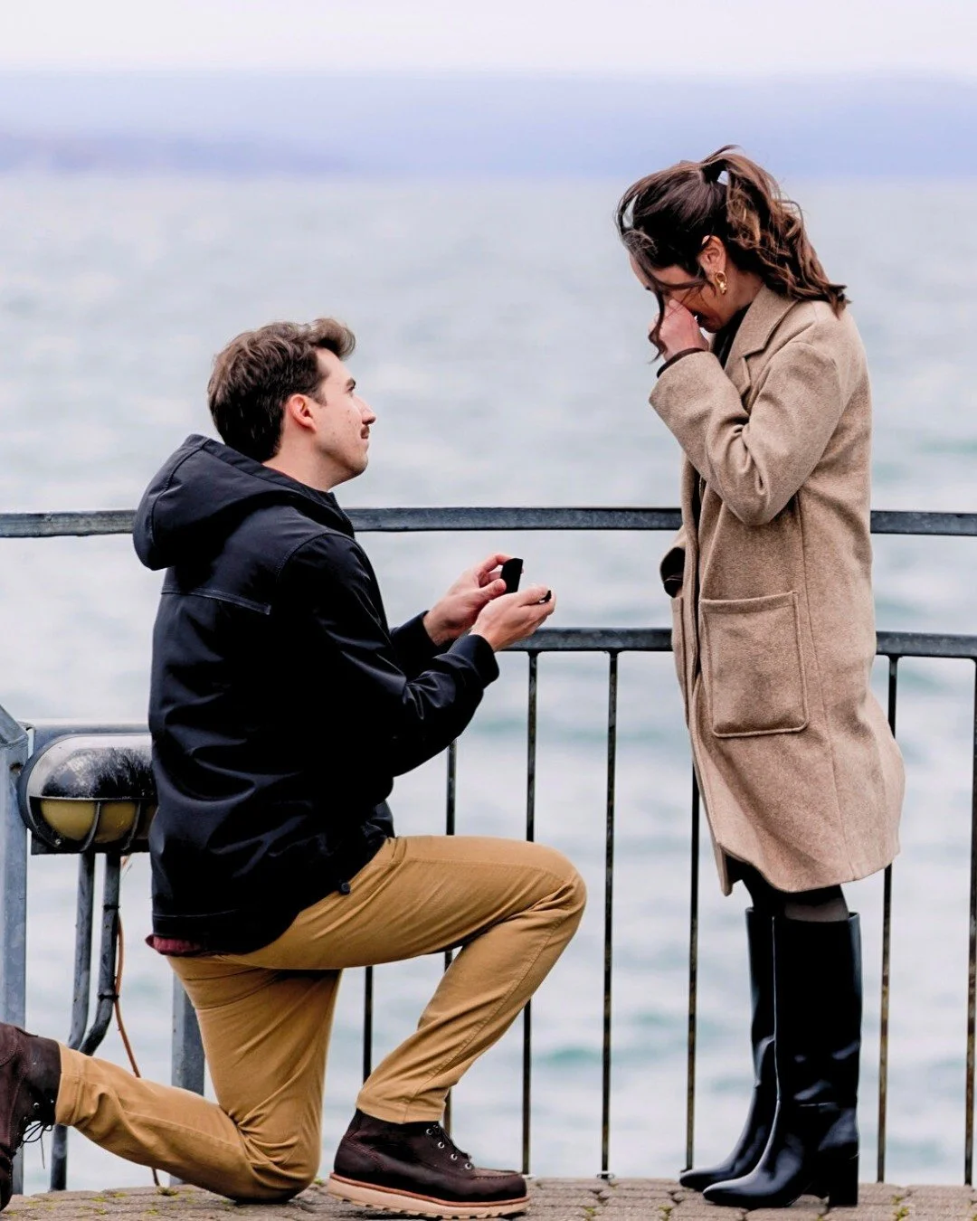 She knew exactly what she wanted. A three-stone design, an intricate tulip setting (last pic), and something with a little extra detail along the side that no one else would have. Only thing she wasn't sure about, was the shape&hellip;

So, naturally