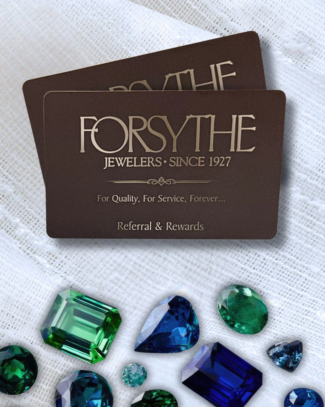 We're so excited to finally share this with you&hellip; introducing the Forsythe Rewards Program! Consider this our way of saying thank you for letting us be part of your most meaningful moments.

No sign-up fee, no catch. Any qualifying purchase of 