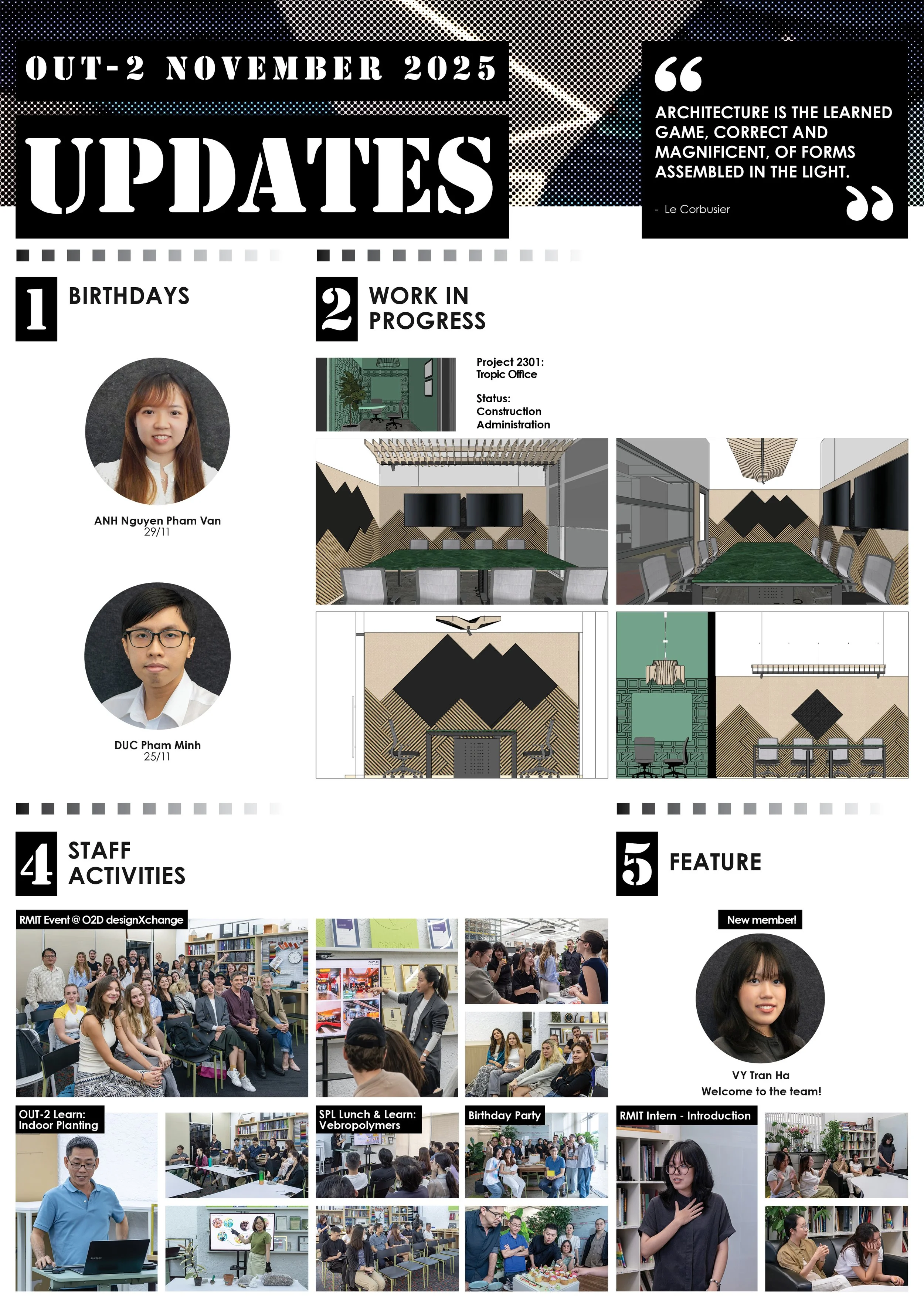 OUT-2 DESIGN, NOVEMBER UPDATES