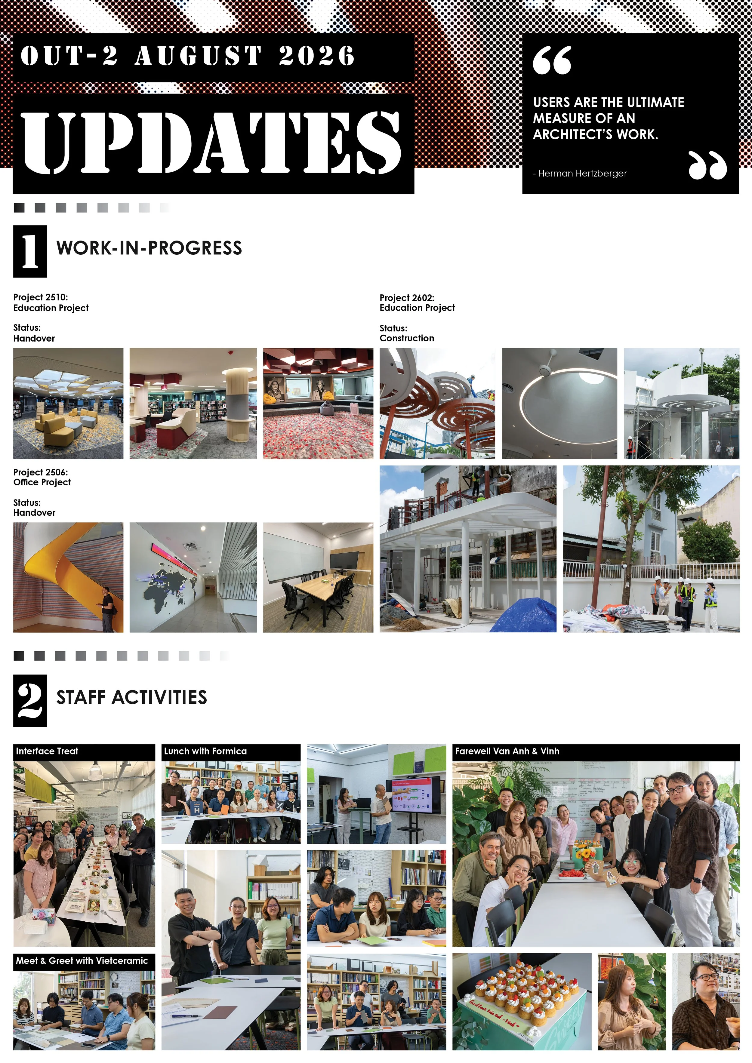 OUT-2 DESIGN, AUGUST UPDATES