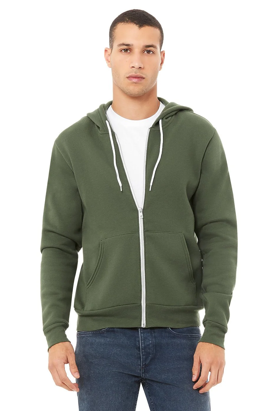 UNISEX SPONGE FLEECE FULL-ZIP HOODIE