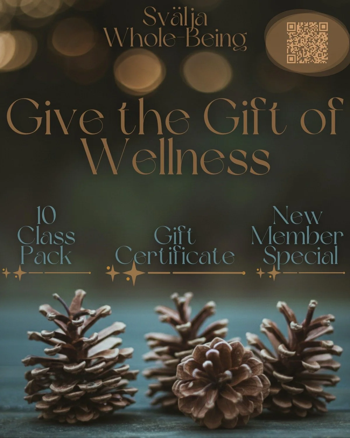 Gift them the realization of their innate wholeness. Give the light, the pause, and the deep breath they deserve.

Wellness Passes Available from link in bio.