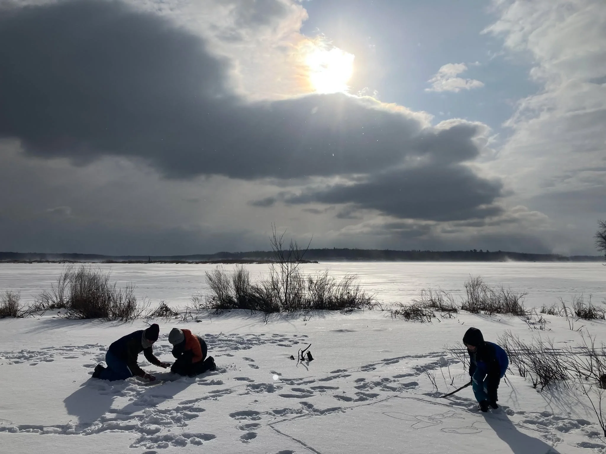 ✨
And now, silence. A winter storm of soft snow
falling. Silence washes your windows. You see
again. Do not seek poetry that rhymes. Lick
the sugar of seeking. Spit your verses. Ask
your soul simple questions. Some answers
will move awkwardly as danc