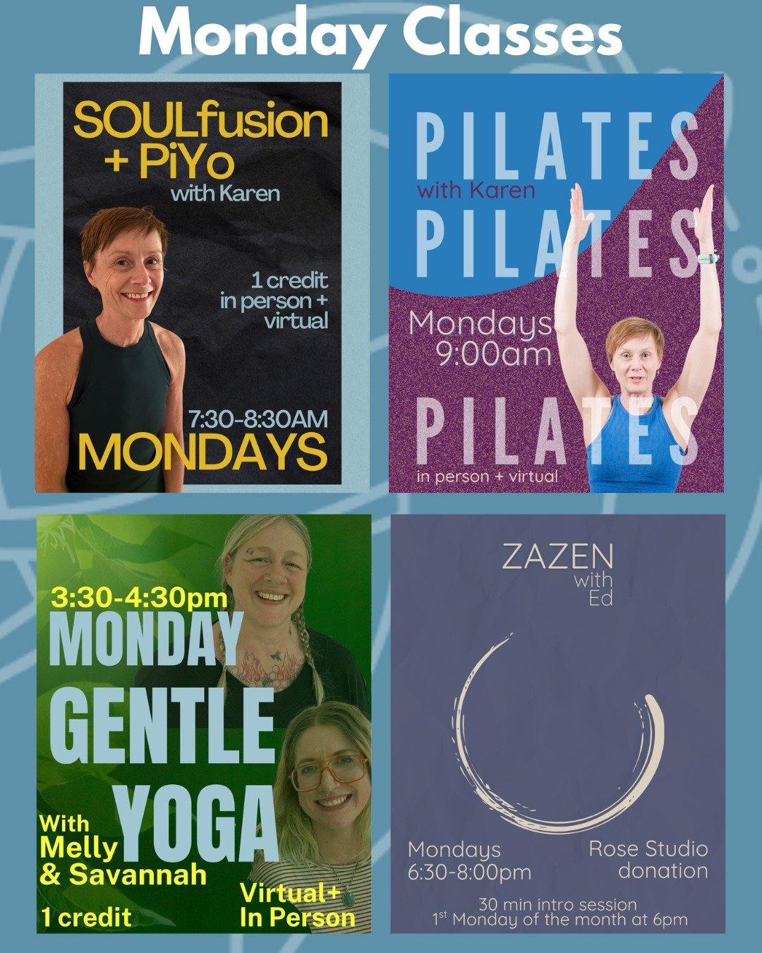 We invite you to welcome a new week at the studio with us!
It would be lovely to practice together ❣