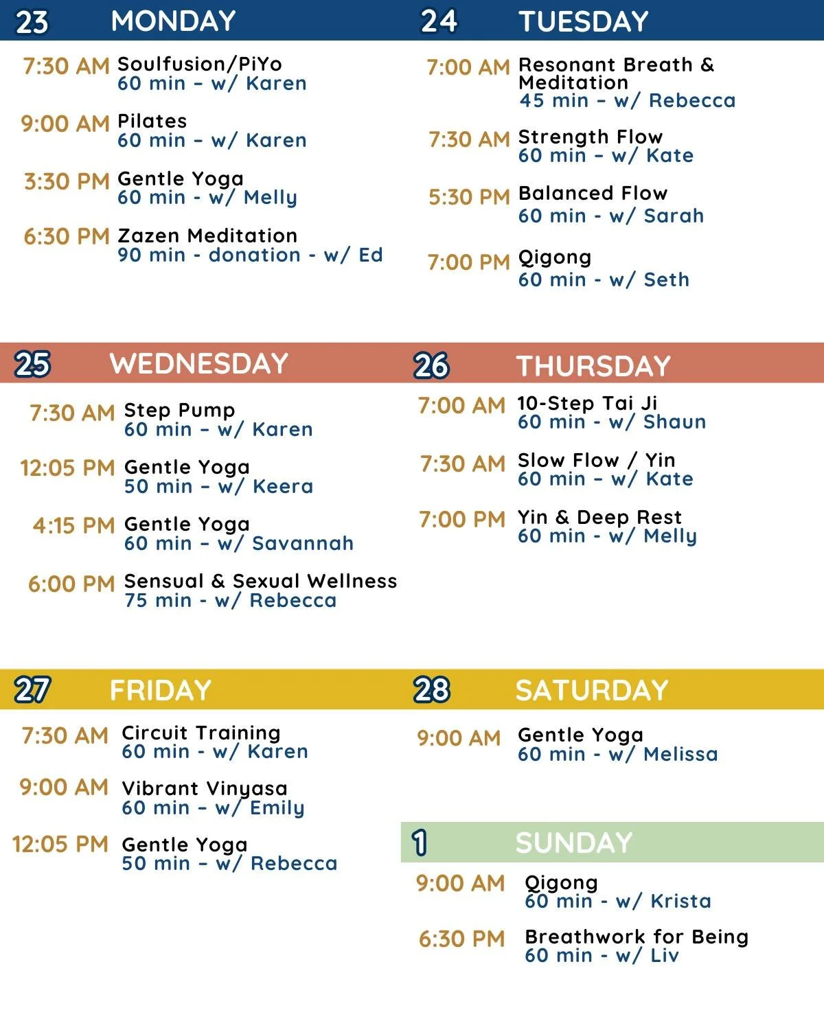 We welcome a new week! Would you care to join us?