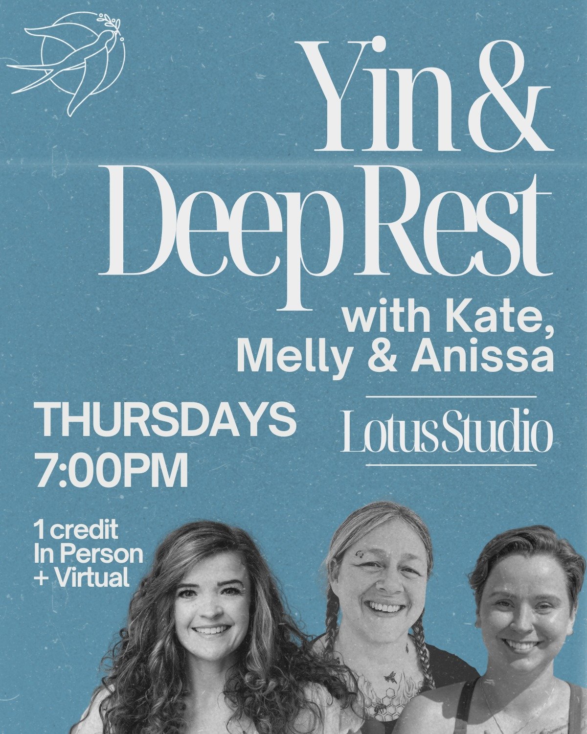 ◖◗ 𝗝𝗼𝗶𝗻 𝗠𝗲𝗹𝗹𝘆 𝗳𝗼𝗿 𝗬𝗶𝗻 &amp; 𝗗𝗲𝗲𝗽 𝗥𝗲𝘀𝘁! ◖◗

Melly is a beautiful soul whose guiding is accessible, inclusive, and honors choice. 
They would love to have you join them this Thursday for a therapeutic, deep-release Yin class.

Th