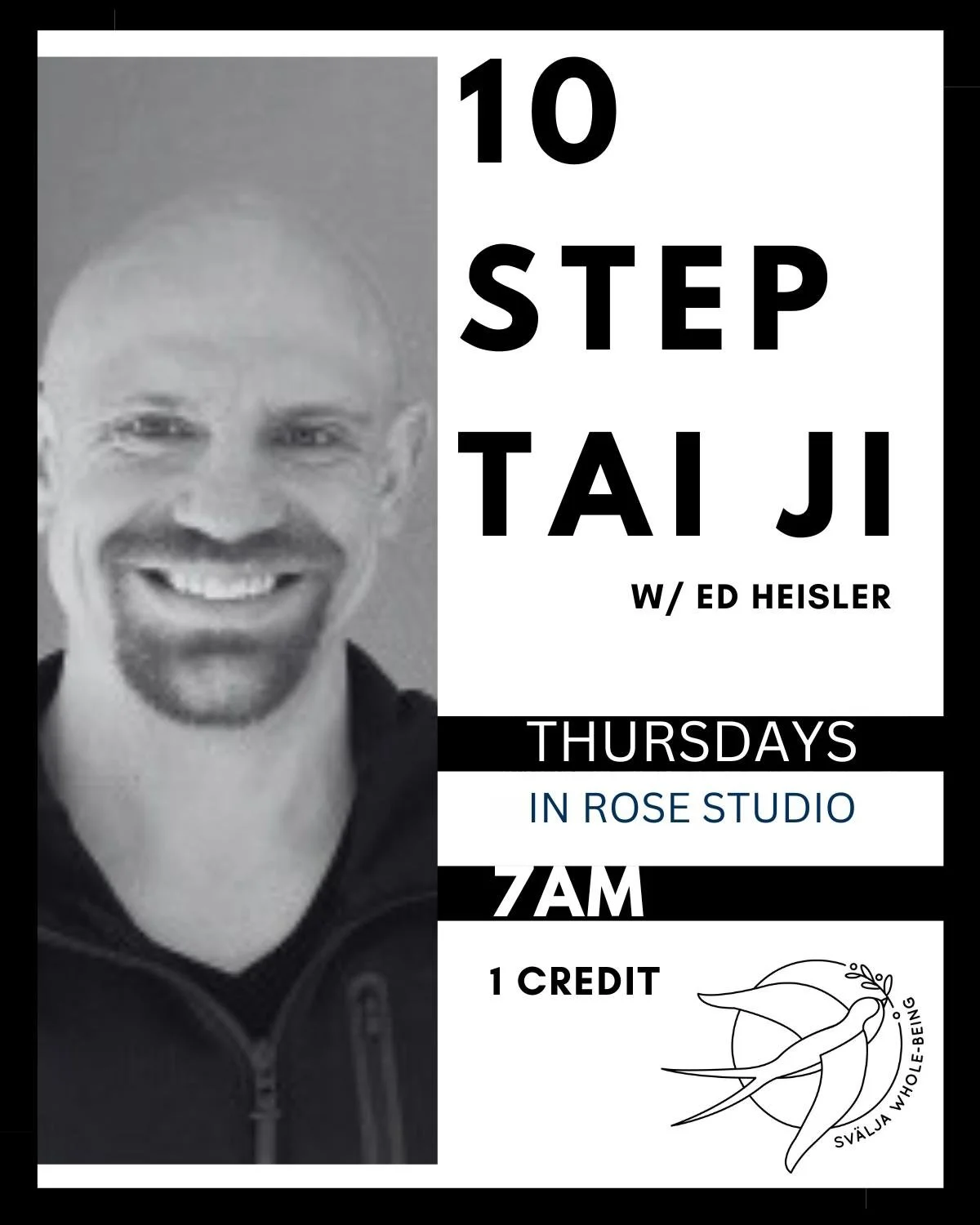 Join us tomorrow for a wide array of class options! 

⋗ 𝟭𝟬-𝗦𝘁𝗲𝗽 𝗧𝗮𝗶 𝗝𝗶 𝘄𝗶𝘁𝗵 𝗘𝗱 : reveal lessons through the felt experience of breath, movement, stance, and energy
⋗ 𝗦𝗹𝗼𝘄 𝗙𝗹𝗼𝘄 / 𝗬𝗶𝗻 𝘄𝗶𝘁𝗵 𝗞𝗮𝘁𝗲 : explore restful stat