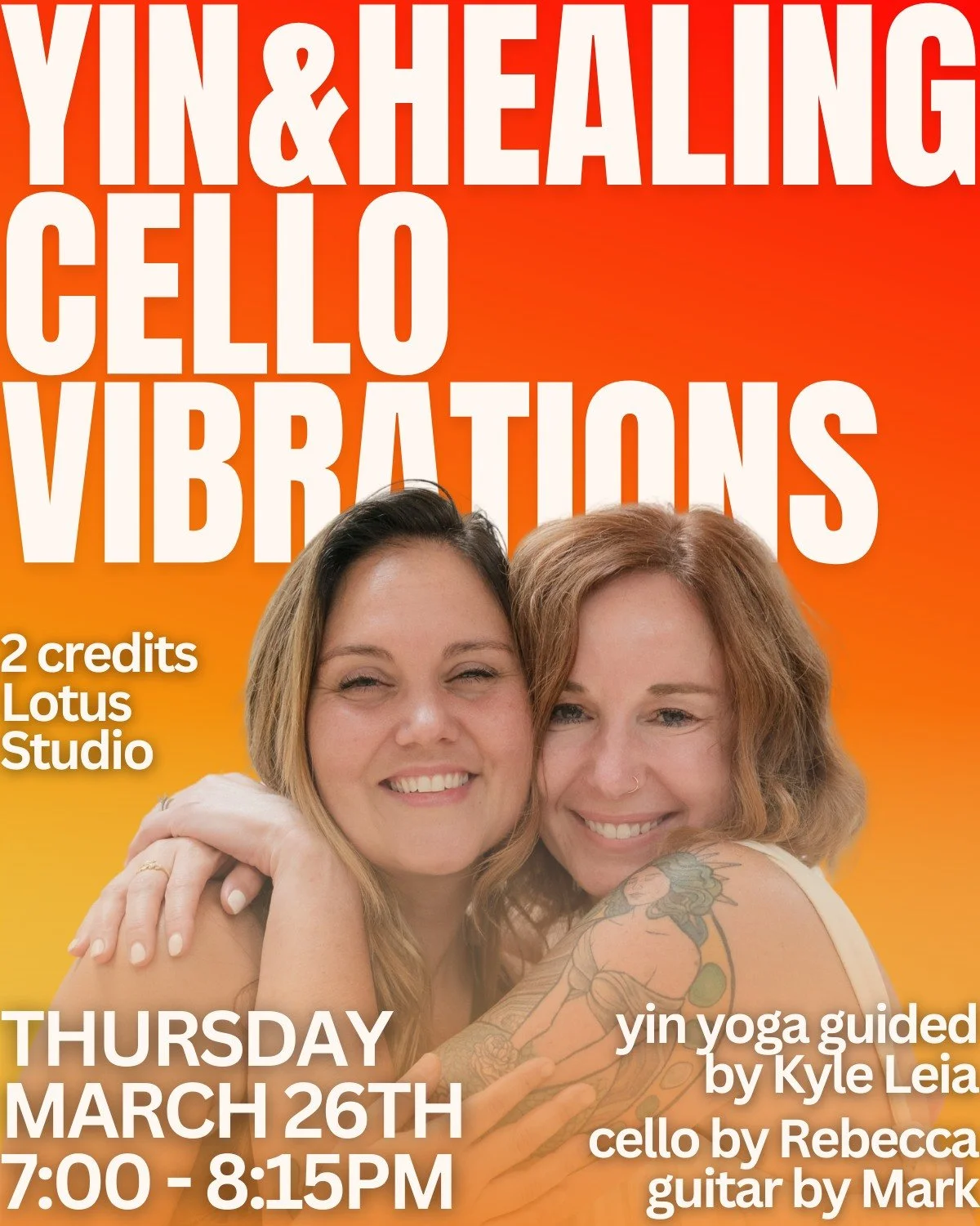 𝗬𝗶𝗻 + 𝗛𝗲𝗮𝗹𝗶𝗻𝗴 𝗖𝗲𝗹𝗹𝗼 𝗻𝗲𝘅𝘁 𝘄𝗲𝗲𝗸!
A beautiful and therapeutic coupling of deep, passive postures with live cello, offering a unique opportunity to release physical tension and connect with your inner landscape.
With @rebeccajamesa