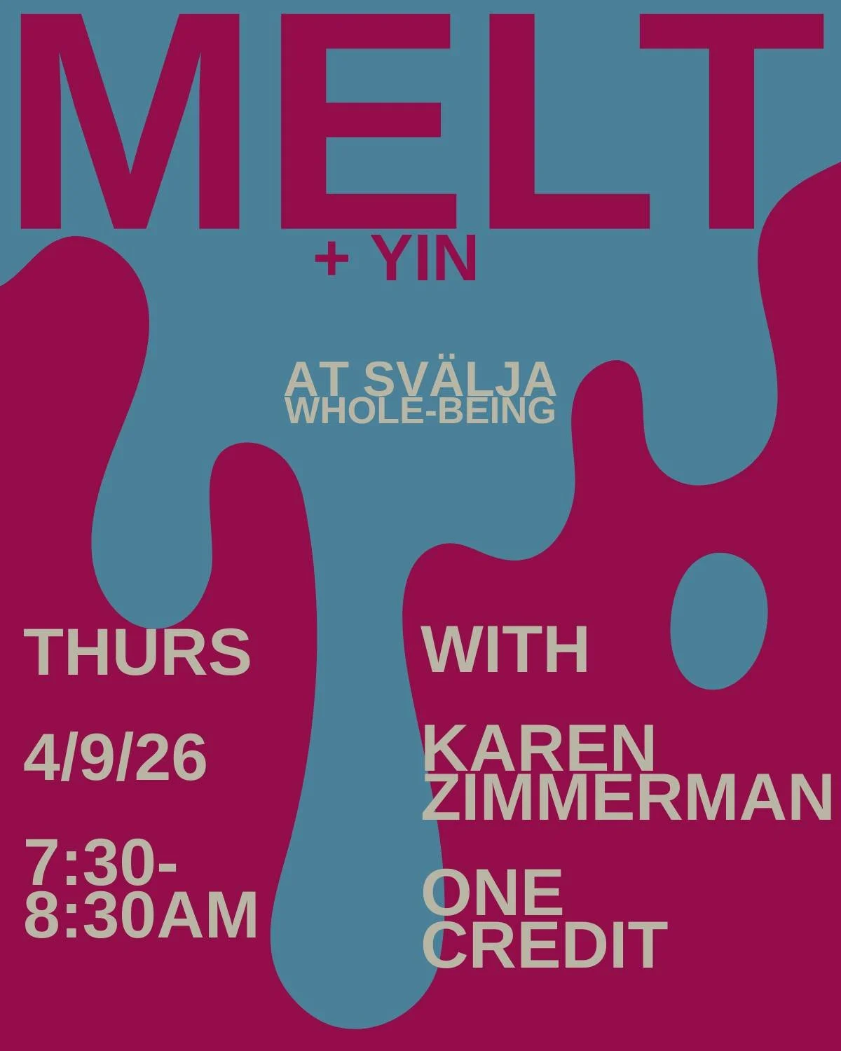Join Karen 𝘁𝗼𝗺𝗼𝗿𝗿𝗼𝘄 for a special MELT + Yin morning class!

MELT is a simple self-treatment technique that is highly effective in reducing chronic pain and improving body control. 

Register from link in bio