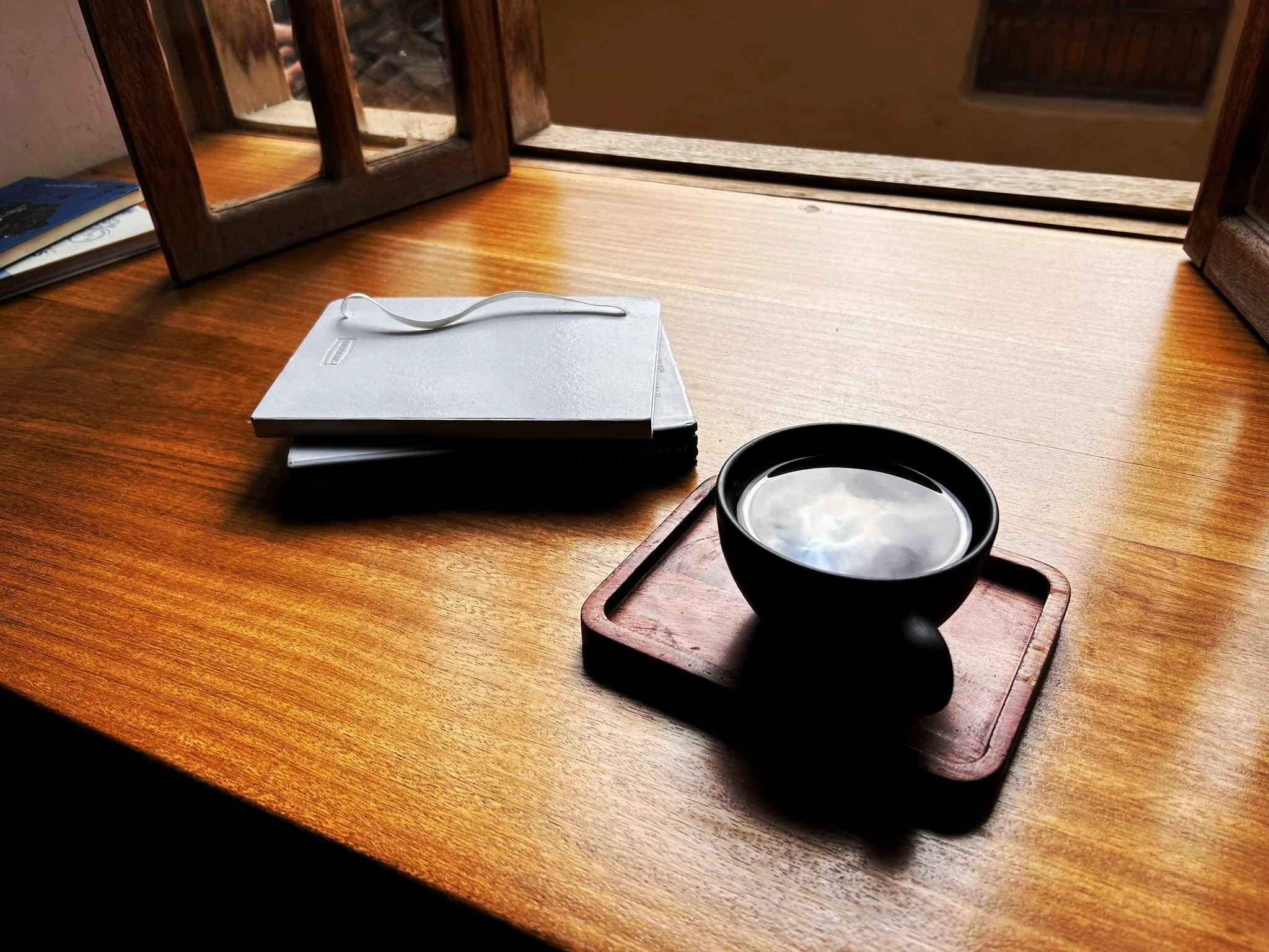 ✨
At the end of the exhale,
Breath surrenders to quietude.
For a moment you hang in the balance&mdash;
Suspended
In the fertile spaciousness
That is the source of breath.
At the end of the inhale,
Filled with the song of the breath,
There is a moment