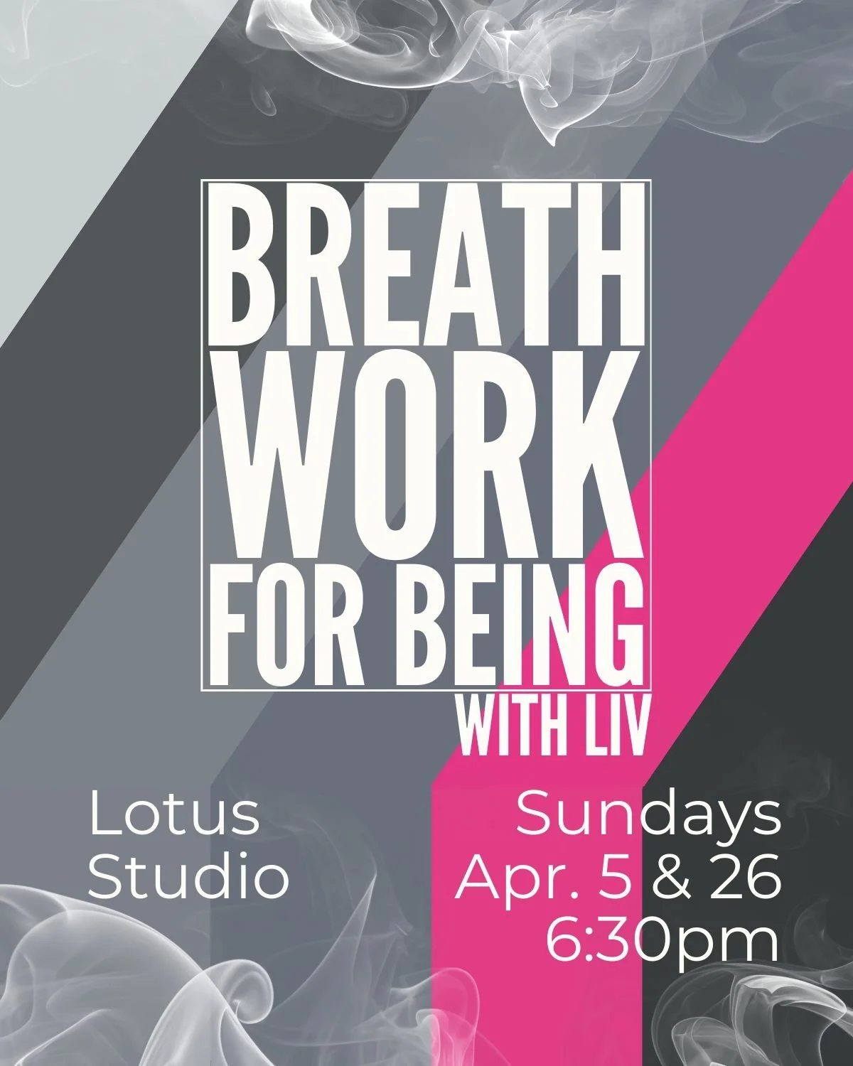 𝗝𝗼𝗶𝗻 𝗟𝗶𝘃 𝗼𝗻 𝗦𝘂𝗻𝗱𝗮𝘆:
Breathwork for Being
6:30-7:30PM