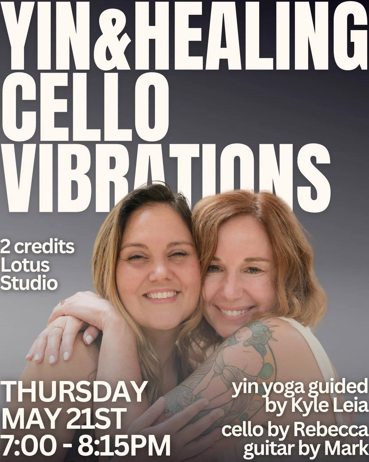 Our beloved Yin &amp; Cello returns next Thursday. 
 ✦&bull;&middot;&middot;&middot;&middot;&middot;&middot;&middot;&middot;&middot;&bull;✦&bull;&middot;&middot;&middot;&middot;&middot;&middot;&middot;&middot;&middot;&bull;✦ ✦&bull;&middot;&middot;&m