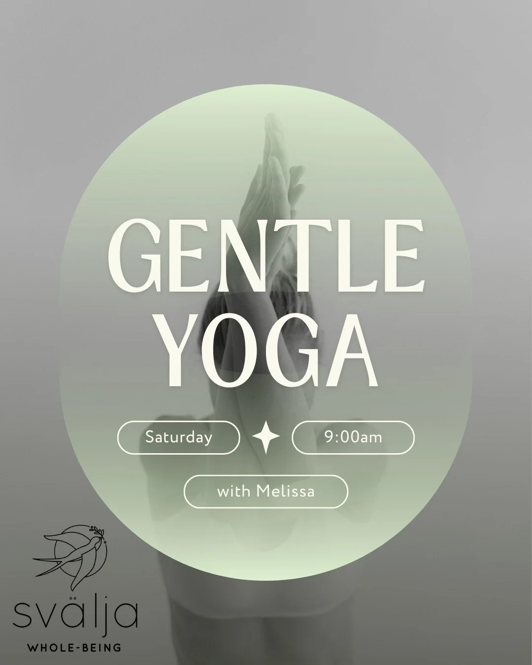 Join us this weekend!
Saturday 9am: Gentle Yoga with Melissa
Sunday 9am: Qigong with Krista
Sunday 6:30pm: Yin &amp; Deep Rest with Melissa