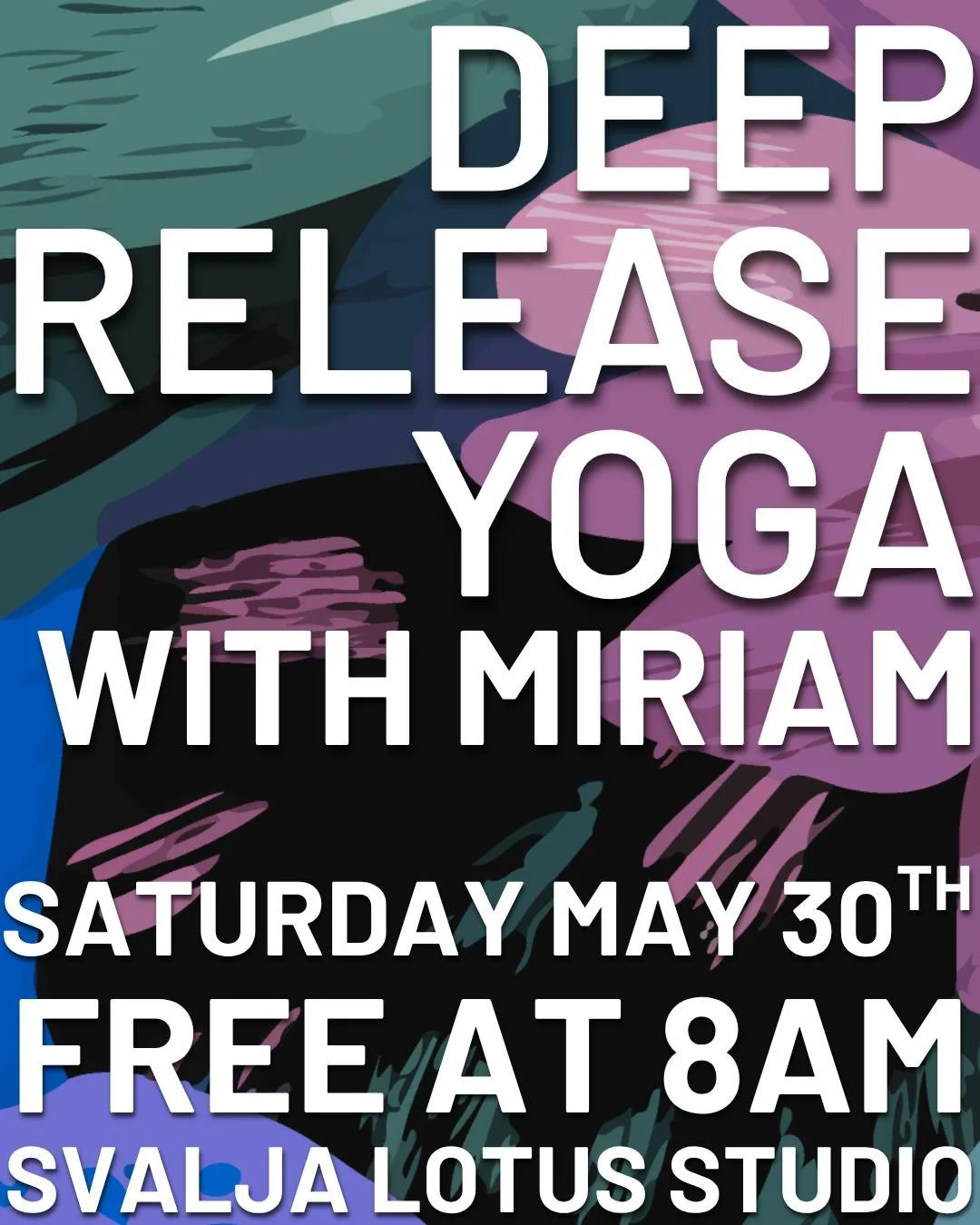 〜~〜~〜 𝗙𝗿𝗲𝗲 𝗰𝗹𝗮𝘀𝘀 𝘄𝗶𝘁𝗵 𝗠𝗶𝗿𝗶𝗮𝗺!〜~〜~〜

As part of our Community Gathering this Saturday:

◖ Movement and Mindfulness: Start your day with Deep Release Yoga guided by our foundational teacher, Miriam Hanson.

◖ Keynote and Storytelling