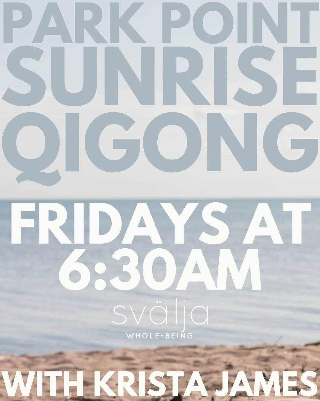 𝗧𝗼𝗺𝗼𝗿𝗿𝗼𝘄 𝗠𝗼𝗿𝗻𝗶𝗻𝗴!
Our first Park Point Sunrise Qigong is Friday morning. Krista would love to see you there!