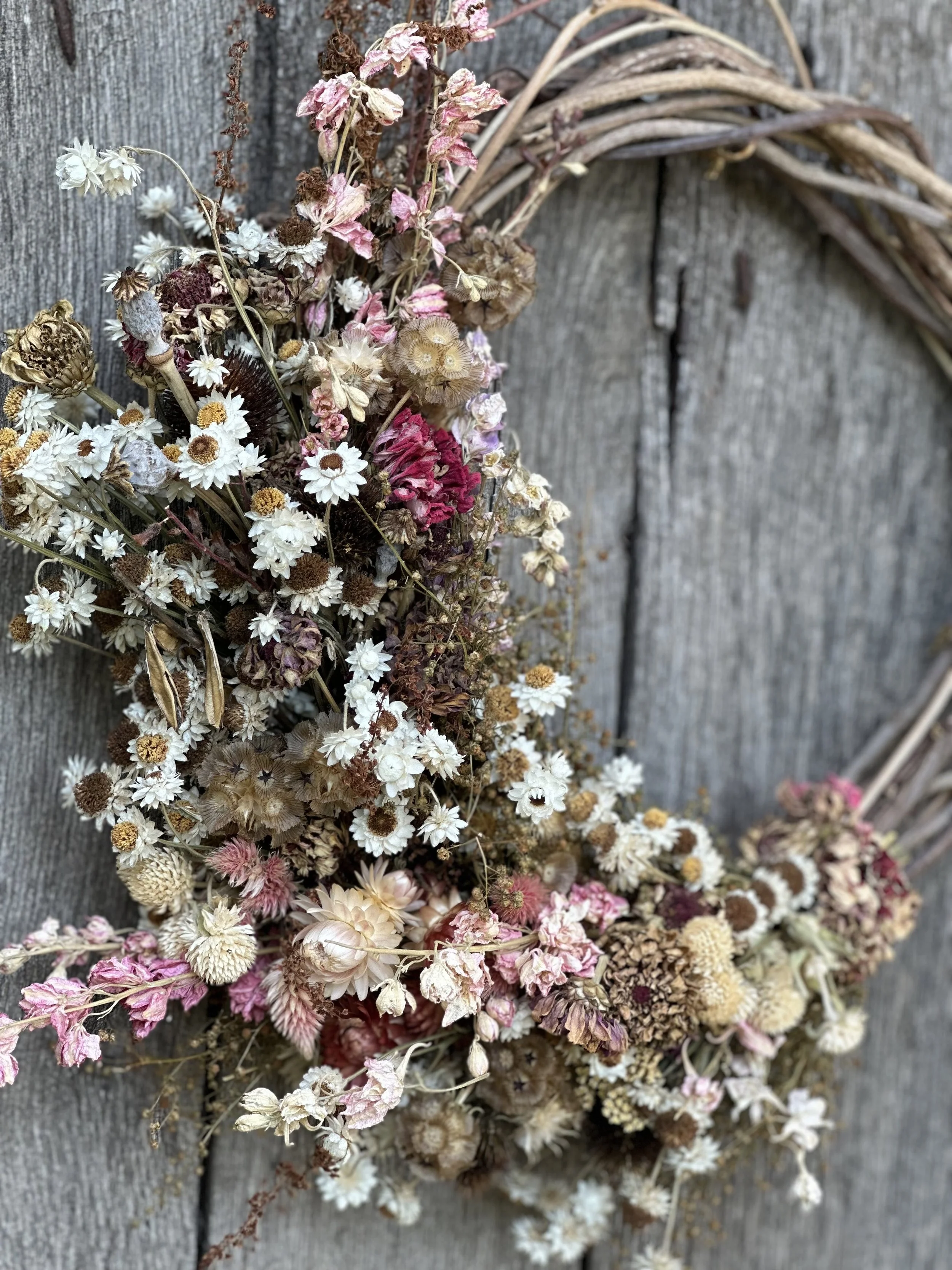Dried Flower Wreath Workshop at Peri Social House