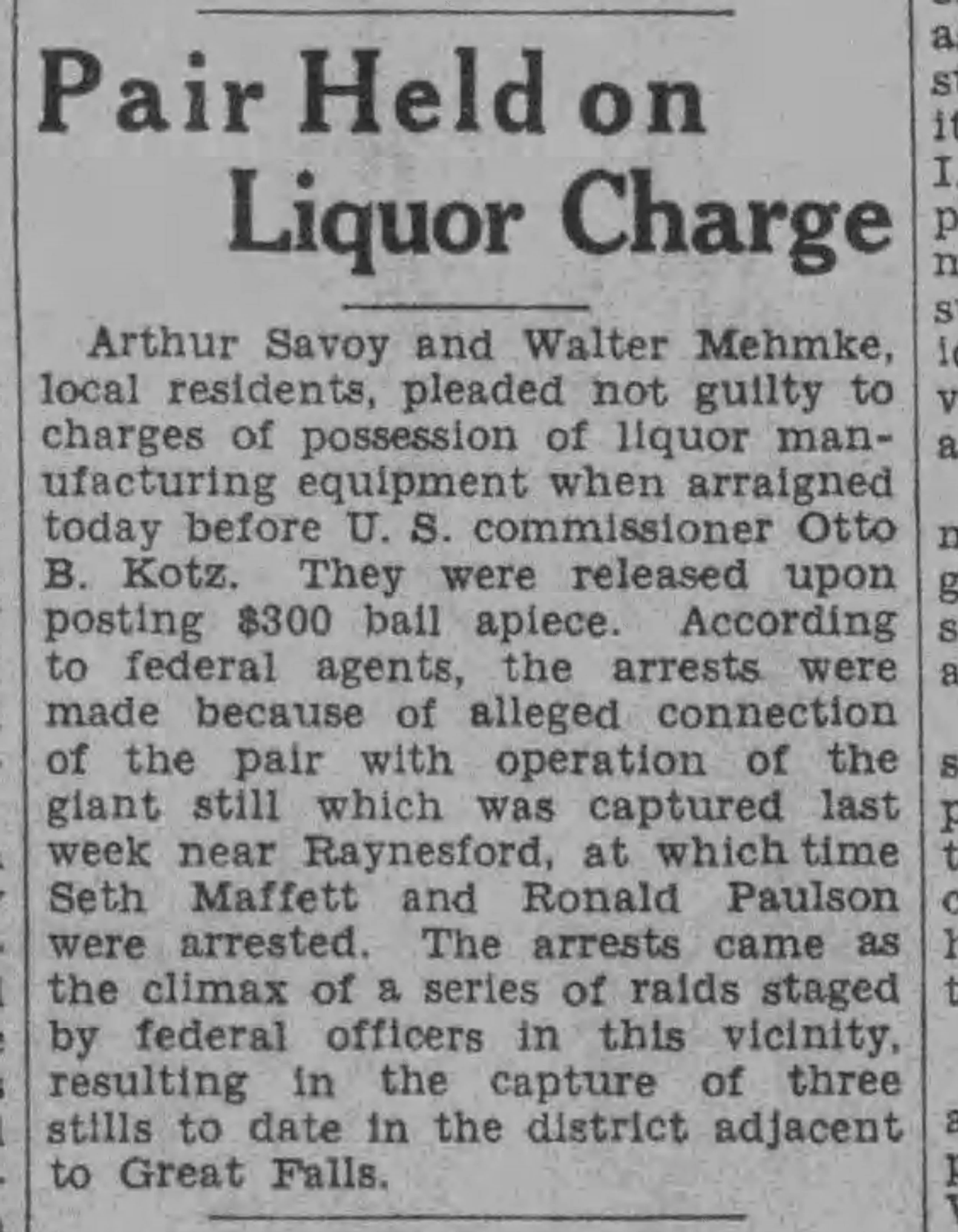 Great Falls Leader, October 21, 1933