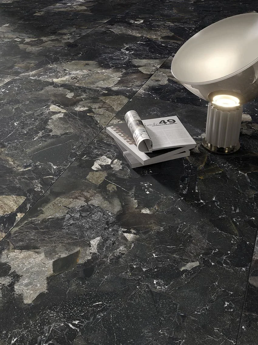 Argos black 24x24 porcelaine rectifié fabriquer en Italie