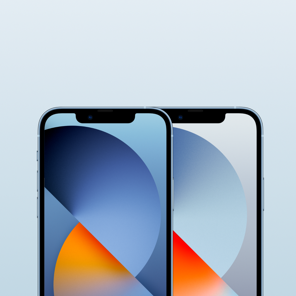 Một tác phẩm nghệ thuật được tạo ra từ chất liệu Sierra Blue đã được dùng để phủ lên màn hình iPhone 13, tạo ra một hình nền đẹp và độc đáo. Bạn sẽ sẵn sàng để nhấn nút khóa và thưởng thức trải nghiệm siêu sắc nét.