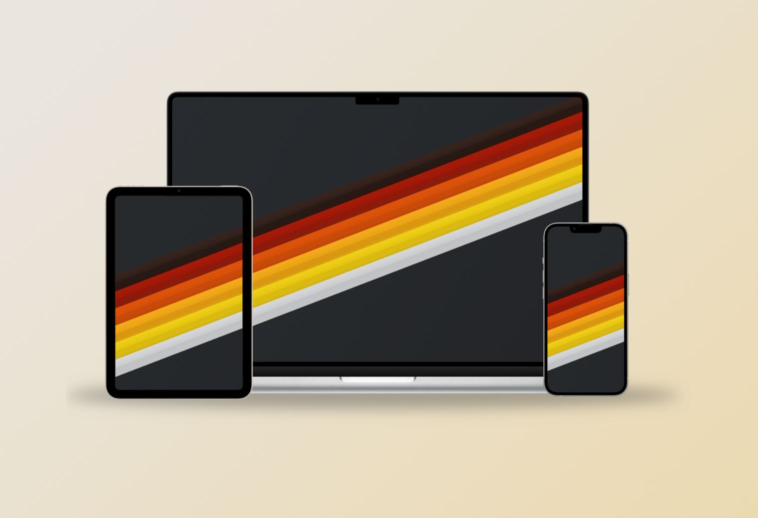 Six Retro Stripes Wallpaper — Basic Apple Guy