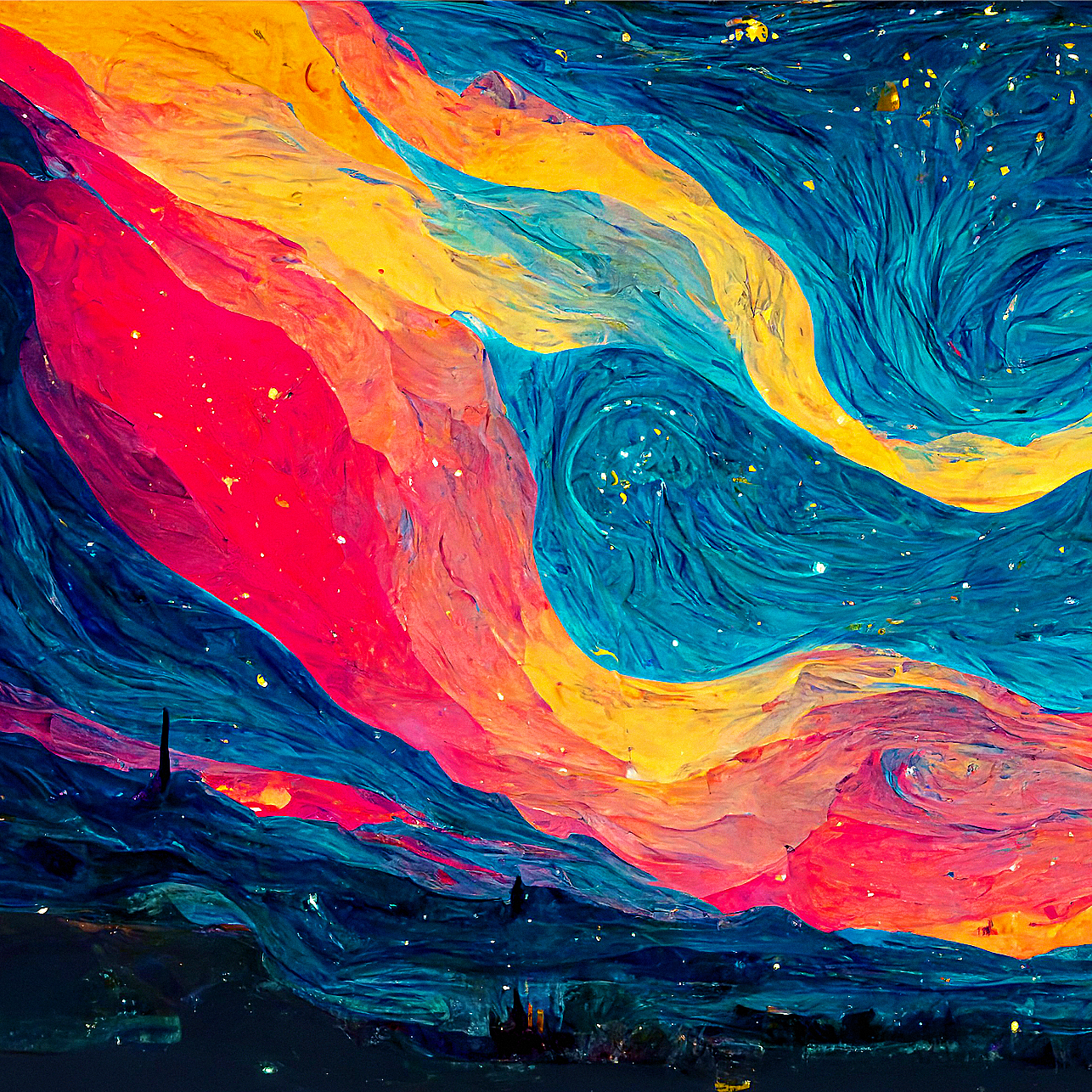 Starry Night  Starry night, Starry, Painting