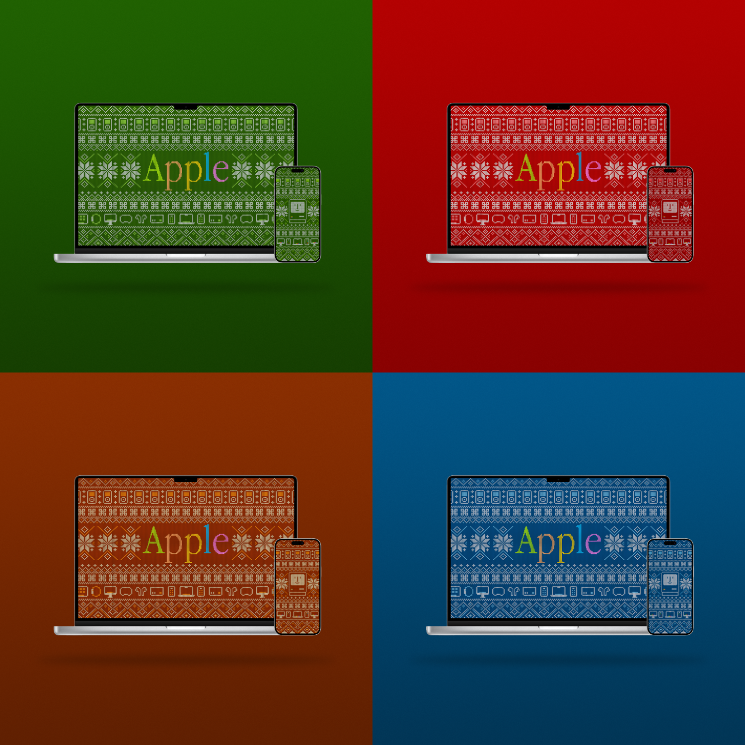 Ugly Christmas Sweater Mac Wallpaper: 2024 Edition — Basic Apple Guy