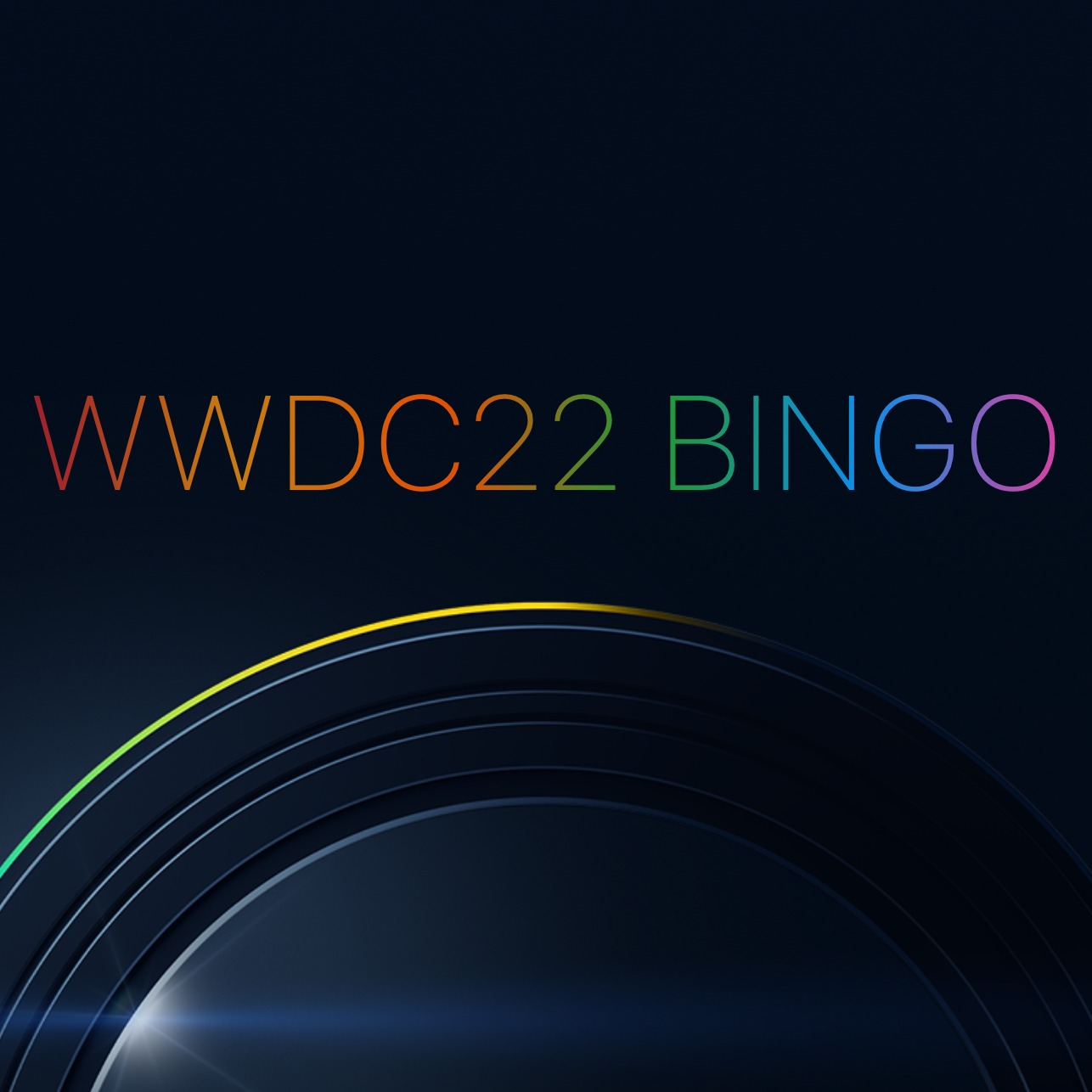 WWDC22 Bingo — Basic Apple Guy