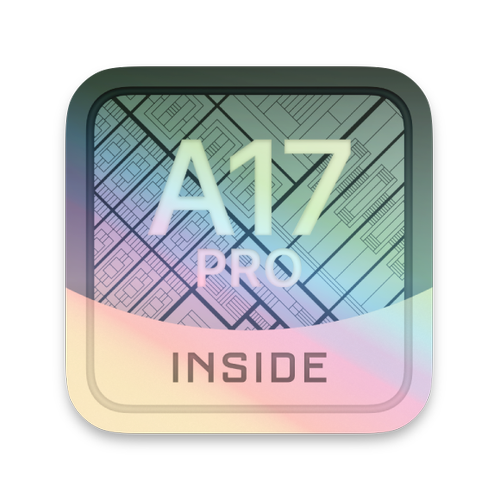 A17 Pro Inside sticker, Silver